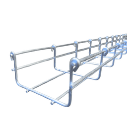 Charola Tipo Malla Línea MallaFils® 100x54 mm para hasta 77 Cables Cat6 / Uso Interior con Acabado EZ / Tramo 3 m