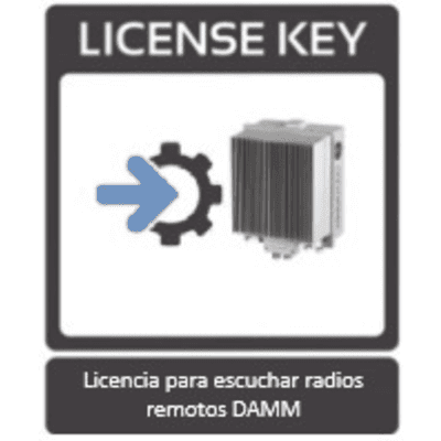 Licencia de voz para escuchar  radios remotos en sistema DAMM.