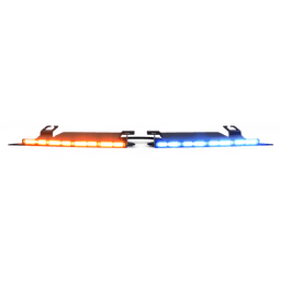 Visera Interior Rojo-Blanco/Azul-Blanco 144 LED Con Luces De Penetración incluye Bracket Ford Police Interceptor, Necesario agregar CZMATSIBSYS