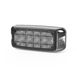 Luz de Advertencia de 5X2" 10 LED, Rojo/Azul, Bisel Cromado, Lente Transparente