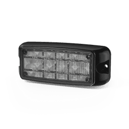 Luz de Advertencia de 5X2" 10 LED, Rojo/Azul, Bisel Negro, Lente Transparente