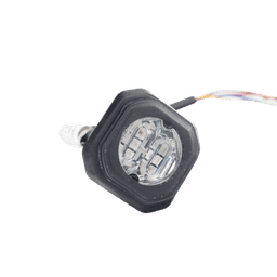 Estrobo Empotrable LED / 6 LED / Rojo/Azul / 69 Patrones de Flash / 12-24 VDC / IP Equivalente SAE Clase I