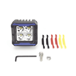 Luz de Trabajo LED / 4950 Lúmenes / 9 LEDs 10W / 12-24 VCD / IP67 / Soporte Articulado Acero Inoxidable