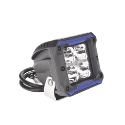 Luz de Trabajo LED / 4950 Lúmenes / 9 LEDs 10W / 12-24 VCD / IP67 / Soporte Articulado Acero Inoxidable