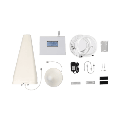 Kit Amplificador de Señal Celular DOBLE banda de frecuencia / Mejora las llamadas convencionales / Soporta los datos de las tecnologías 2G y 3G de TELCEL, AT&T y MOVISTAR / Cubre hasta 600 m².