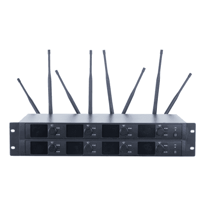 Receptor Inalámbrico | 8 Canales | Transmisión Digital U-Band 540-690 MHz | Modulación PI/4-DQPSK | Pantalla TFT-LCD 2.2" | Salida Balanceada y Desbalanceada | Encripción de Audio | Escaneo de Frecuencia