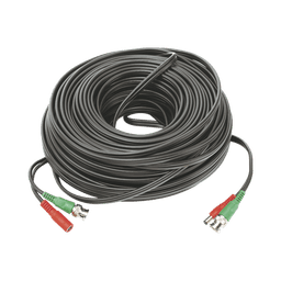 Cable coaxial ( BNC RG59 ) + Alimentación / SIAMÉS / 40 Metros / 100 % COBRE / Para Cámaras 4K  / Uso interior y exterior