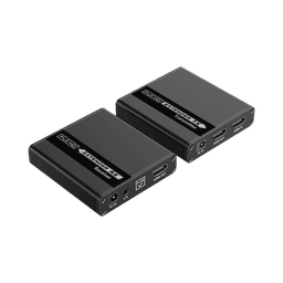 Kit Extensor HDMI para distancias de 70 metros / Soporta resoluciones 720 y 1080P @ 60 Hz / Cat 6, 6a y 7 / Cero Latencia / Uso 24/7 / HDR10 / Salida Loop /  Configuración EDID / Soporta control remoto del equipo fuente / Salida de audio de 3.5mm