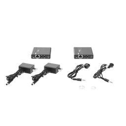 Kit Extensor HDMI para distancias de 70 metros / Soporta resoluciones 720 y 1080P @ 60 Hz / Cat 6, 6a y 7 / Cero Latencia / Uso 24/7 / HDR10 / Salida Loop /  Configuración EDID / Soporta control remoto del equipo fuente / Salida de audio de 3.5mm