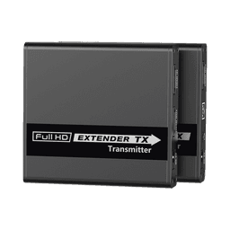 Kit Extensor HDMI para distancias de 70 metros / Soporta resoluciones 720 y 1080P @ 60 Hz / Cat 6, 6a y 7 / Cero Latencia / Uso 24/7 / HDR10 / Salida Loop /  Configuración EDID / Soporta control remoto del equipo fuente / Salida de audio de 3.5mm