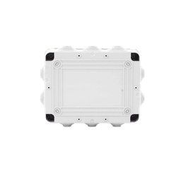 Caja de derivación de PVC Auto-extinguible con 10 entradas, tapa atornillada, 190 x 140 x 70 MM, Para Exterior (IP55)
