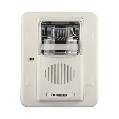 Sirena Estrobo, 24 Vcd, Multi-Candela 15 hasta 110 cd, Montaje En Pared, Color Blanco, Serie HEC3 (0500-06030)