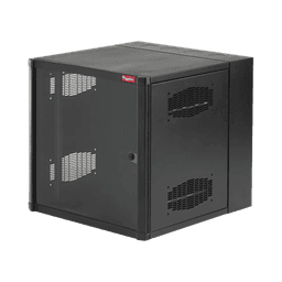 Gabinete AccessPlus  26 UR de Montaje en Pared de 19in, Rieles Numerados y Roscados #10-32, Puerta con Ventana de Seguridad, 600 mm de Ancho, 637 mm de Profundidad, Color Negro