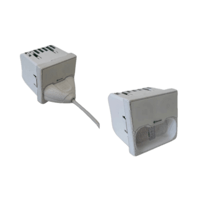 Módulo de Pared para Pulsadores de Cama / Conector Magnético / Dimensiones 45x45 mm / Material ABS Anti-Microbiano / Compatible con NX0881/MG