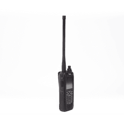 Radio portátil aéreo VHF con display de 2.3 pulgadas y teclado, 6W (PEP) de potencia.