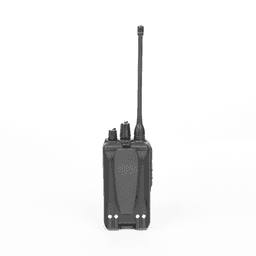 Radio Portátil UHF / Batería 2250 mAh extrema duración  / 400-470 MHz / 5W De Potencia / Bocina de 1500mW Mas Potente/ , 16 canales. Incluye: batería, cargador, antena, tapa de accesorios y clip.