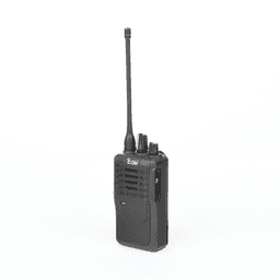 Radio Portátil UHF / Batería 2250 mAh extrema duración  / 400-470 MHz / 5W De Potencia / Bocina de 1500mW Mas Potente/ , 16 canales. Incluye: batería, cargador, antena, tapa de accesorios y clip.