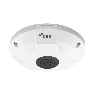 Fisheye 5 Megapixeles | Camara IP | Interior | Audio de Dos Vias | MicroSD (Hasta 256 GB) | Entrada/Salida de Audio | ICR Dia y Noche | PoE