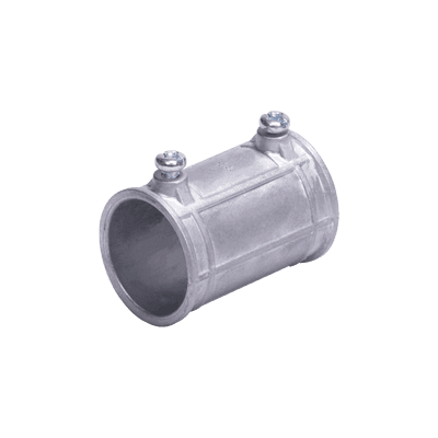 Cople 2" (52mm) con tornillo pared delgada galvanizado etiqueta verde