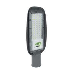 Luminaria LED de 50 W/ 100 - 265 V CA ~50/60 Hz / Fotocelda / Color Blanco/ Dimensiones 160 x 390 x 78 mm / Ángulo de Luz 135°.