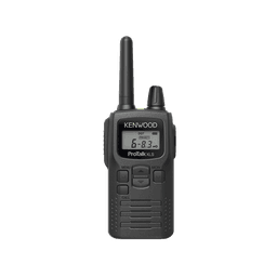 Radio portátil UHF 450-470 MHz, 2 W, 16 canales, Resistente a Golpes MIL-STD-810, manos libres VOX. Incluye antena, batería, cargador y clip