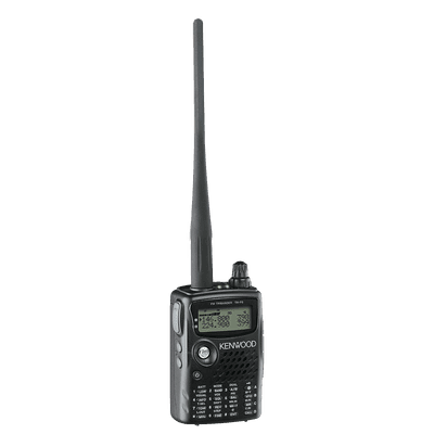 Radio Portátil Tri Banda Súper Compacto, Frecuencia TX: 144-148, 222-225 y 438-450 MHz, RX: 0.1-1300 MHz. Capacidad para Escuchar dos Frecuencias Simultáneamente.