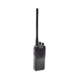Radio portátil VHF 136-174 MHz, práctico y ligero, MIL-STD-810, 16 Canales, DTMF, IP54, VOX, Scan, Incluye antena, batería, cargador y clip
