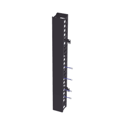 Kit Organizador Vertical de Cable Sencillo para Rack Abierto de 24 Unidades para EIQR3224 y EIRL5524DR.