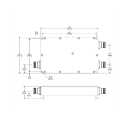 DIPLEXOR 617-960/1695-2700MHz 250W -161dBc N-type IP67 .