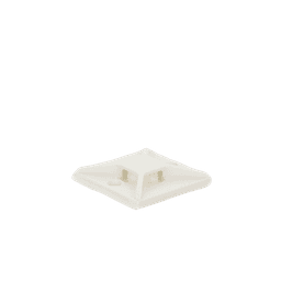 Montaje-Sujetador Para Cable de 4 Vías, con Adhesivo, 25.4 x 25.4mm (1in x 1in), Color Blanco, Uso en Interior, 1 pieza