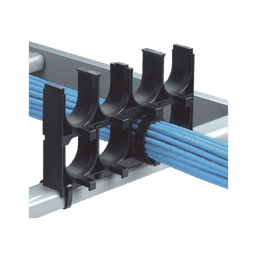 Espaciador de Cables de Nylon 6.6, Con 4 Espacios de 1.25 in (31.8 mm) de Diámetro, Color Negro, 1 Pieza