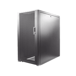 Gabinete Profesional de Telecomunicaciones, de Piso, 24 UR, 600 mm de Ancho y 1070 mm de Profundidad, Color Negro
