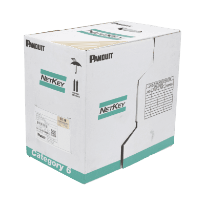 Bobina de cable UTP 305 m. de Cobre, NetKey, Azul, Categoría 5e (24 AWG), PVC (CM), de 4 pares