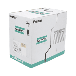 Bobina de cable UTP 305 m. de Cobre, NetKey, Azul, Categoría 5e (24 AWG), PVC (CM), de 4 pares