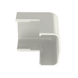 Esquinero exterior, para uso con canaleta LD5, material ABS, Color Blanco Mate