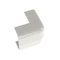 Esquinero exterior, para uso con canaleta LD5, material ABS, Color Blanco Mate