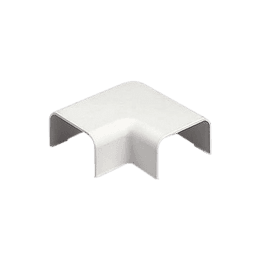 Conexión en ángulo recto "L", para uso con canaleta LD3, material ABS, Color Blanco Mate