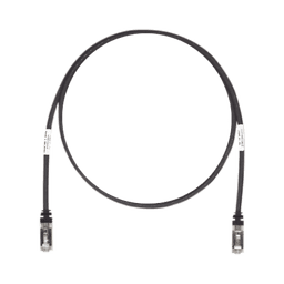 Patch Cord Cat6A, Blindado S/FTP, CM/LS0H, 2.13 Metros (7 Pies), Color Negro