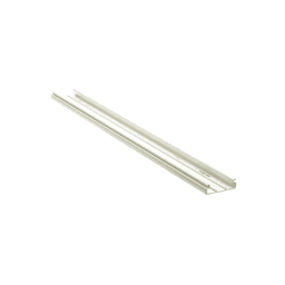 Base para canaleta T-45, de PVC rígido, con orificios perforados para montaje, 60.3 x 18.5 x 2400 mm, Color Blanco