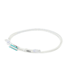 Cable de Parcheo TX6, UTP Cat6, Diámetro Reducido (28AWG), Color Blanco Mate, 7ft 
