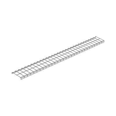 Charola para Canalización Wyr-Grid® Tipo Malla, Con Pintura Electrostática en Color Negro, 12 in (317.5 mm) de Ancho, 53.1 mm de Alto y 3 m de Largo 