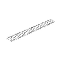 Charola para Canalización Wyr-Grid® Tipo Malla, Con Pintura Electrostática en Color Negro, 12 in (317.5 mm) de Ancho, 53.1 mm de Alto y 3 m de Largo 