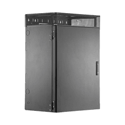 Gabinete de Montaje en Pared TrueEdge™, Con 9 UR para Equipo Activo y 9 UR para Paneles de Parcheo, Fabricado en Acero, Color Negro
