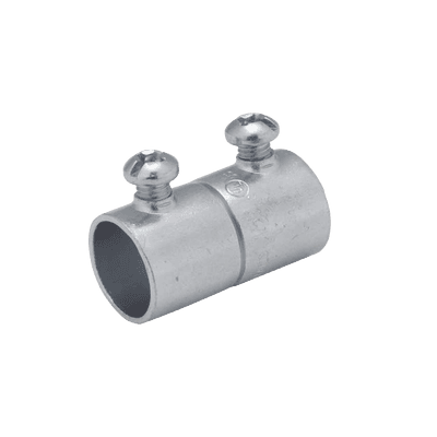 Cople de 3/4" (19 mm) para Pared Delgada con Tornillo.