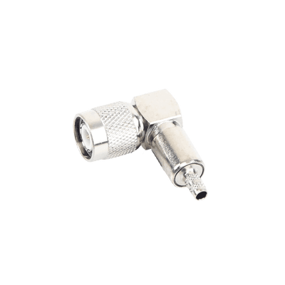 Conector TNC Macho en Ángulo Recto para Cable RG-58/U, LMR-195 Níquel/ Oro/ Teflón.â€‹