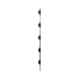 Poste de Paso para Cercas Eléctricas / Tubo Redondo 25 mm (1 in) / Longitud 1 m (39.4 in) / 5 Aisladores Integrados / Acero Galvanizado en Caliente