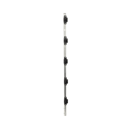 Poste de Paso para Cercas Eléctricas / Tubo Redondo 25 mm (1 in) / Longitud 1 m (39.4 in) / 5 Aisladores Integrados / Acero Galvanizado en Caliente