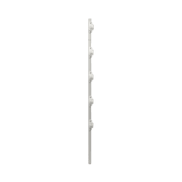 Poste de Paso para Cerca Eléctrica / Acero Galvanizado en Caliente / 5 Aisladores / Longitud 1.2 m (3.9 ft) / Diámetro 25 mm (1 in) / Peso 0.92 kg