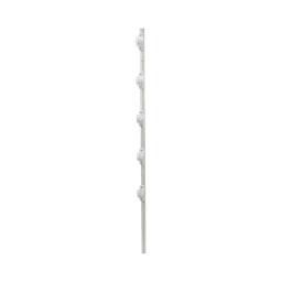 Poste de Paso para Cerca Eléctrica / Acero Galvanizado en Caliente / 5 Aisladores / Longitud 1.2 m (3.9 ft) / Diámetro 25 mm (1 in) / Peso 0.92 kg