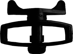 Tensor Mecánico para Cercos Eléctricos / Material POM Grado Industrial / Sin Herramientas / Anti-Herrumbre y UV / Alambre hasta 2.5 mm / Negro